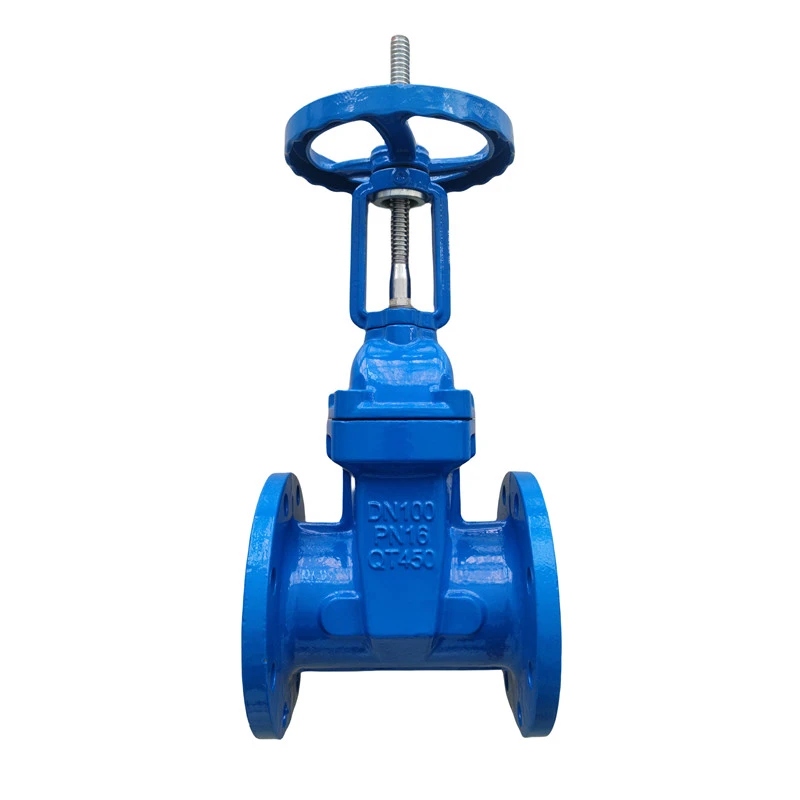 Falf Gate Flanged Dwbl